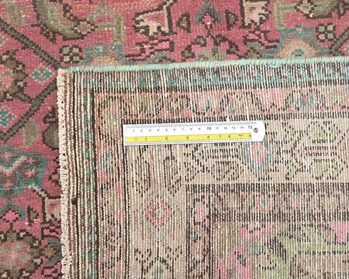 5x10 Vintage Pink Persian Style Hand Knotted Low Pile Wool Area Rug